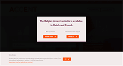 Desktop Screenshot of accent.be
