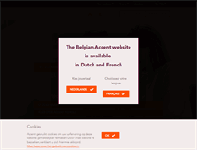 Tablet Screenshot of accent.be